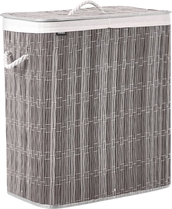ARRAIAS - Wasmand - Grijs - 100 l - Polyester