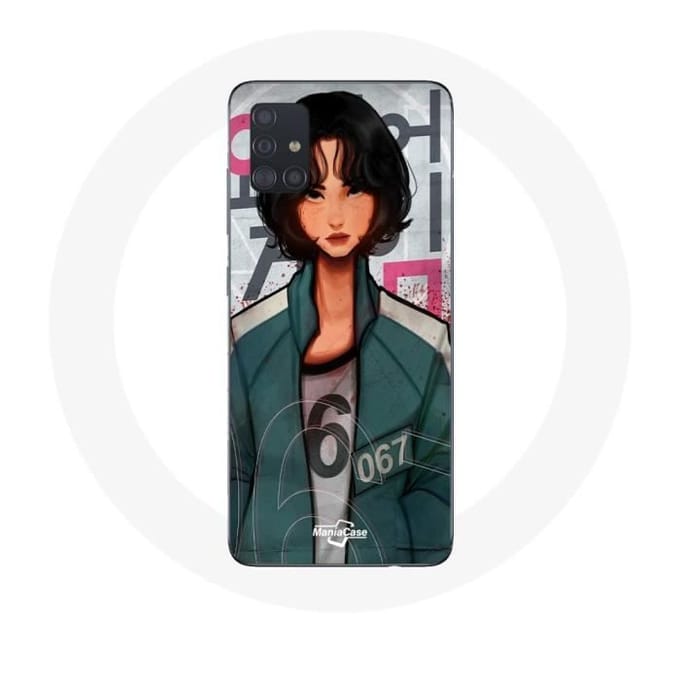 Coque - Samsung - Galaxy A51 - Souple - Blanc - Squid Game Kang Sae Byeok