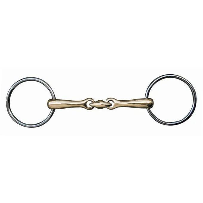 Dubbel bit voor paarden HKM Argentan, Edelstahl 18 mm