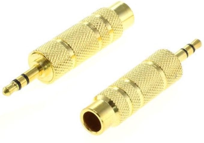 Delock - Adapter Klinke 3,5 mm Stecker - 6,35 mm Buchse 3 Pi