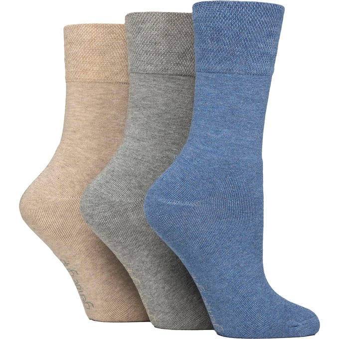 3-Pack Dames Bamboosokken Zacht Ademend Verstevigd Crew Sokken