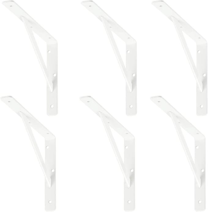siwitec plankdrager 250 x 150 x 30 mm, wit, set van 6, draagvermogen 100 kg, plankdrager, webconsole