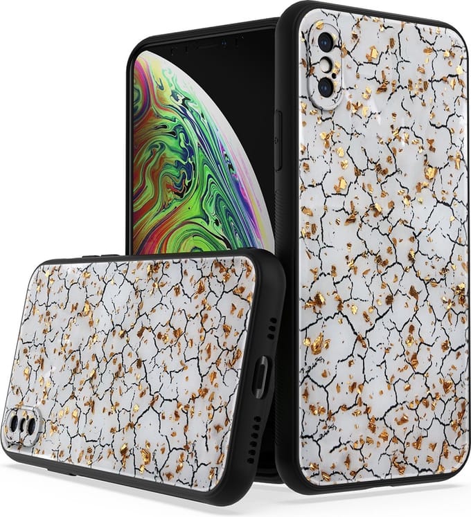 Silicone Hoesje Print - Backcover - Geschikt voor Apple iPhone XR - Gebroken Wit
