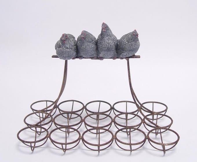kippen op stok eierrekje voor de kerst dagen/ pasen (paasdagen)