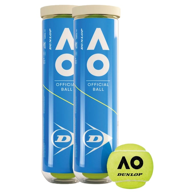 Dunlop Australian Open Tennisballen (2x 4-can)