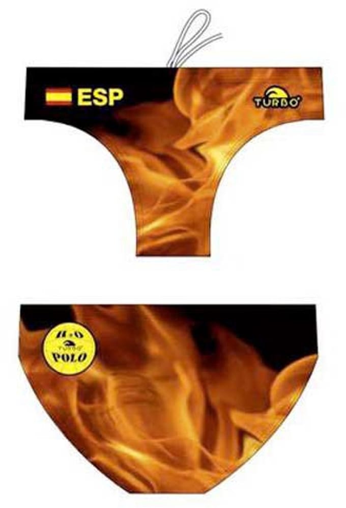 Turbo Spain Zwemslip Oranje,Zwart XL Man