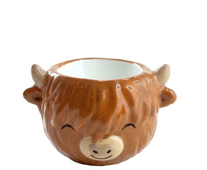 Highland Cow Eierdopje - 2 Stuks