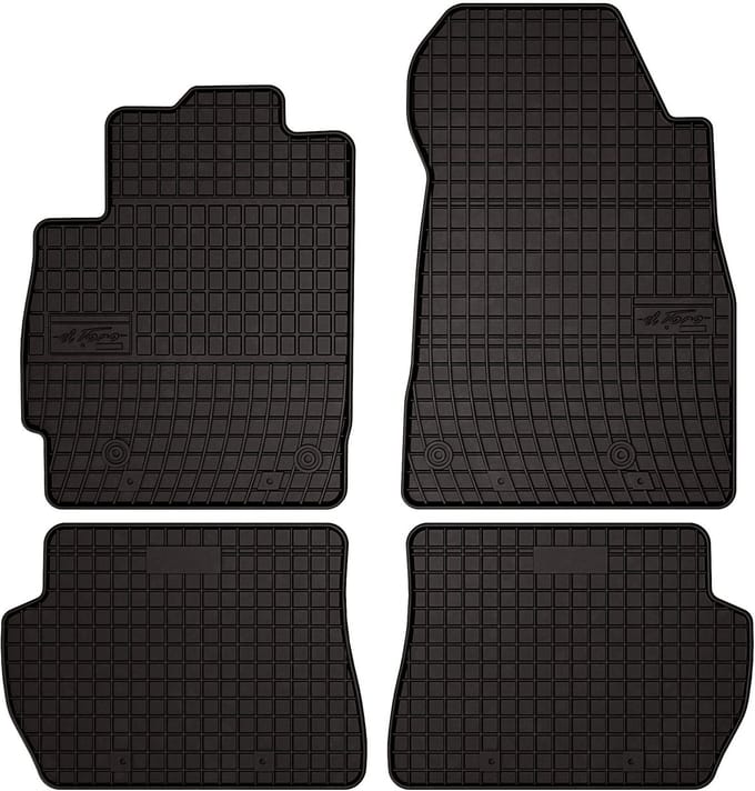 Wielganizator SolidPRO Serie - Rubber Automatten - Mazda 2 II Hatchback - Zwart - Op Maat
