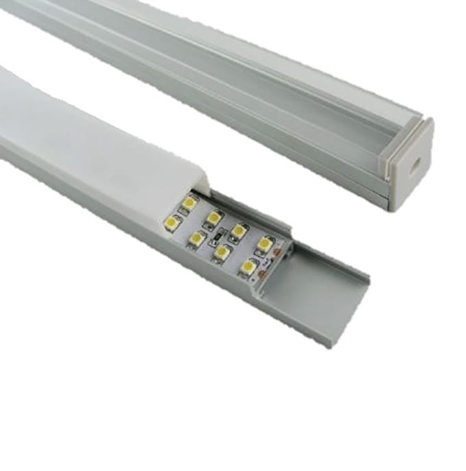 LED Profiel 1 meter - square 7mm- met diffuser