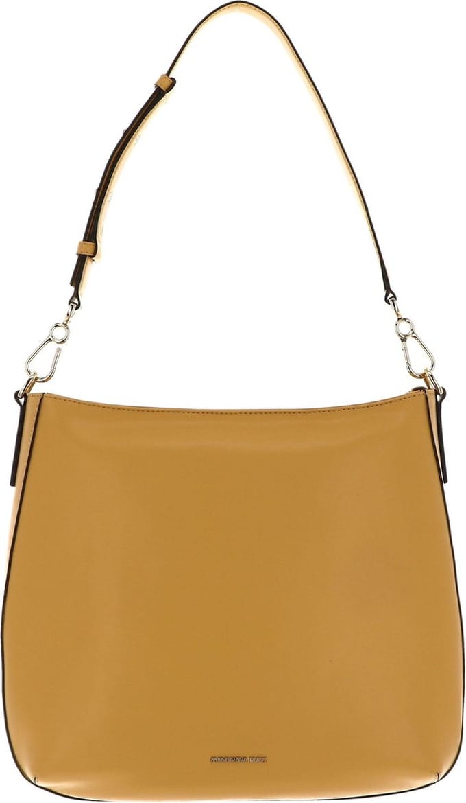 MANDARINA DUCK Leren Schoudertas Luna Hobo Maize Geel
