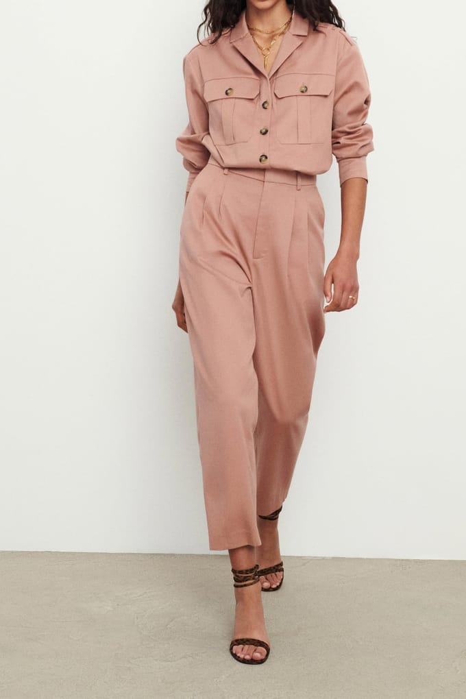 BA&SH Carrot Trousers Blush Maat: M | Pantalons Outlet | Dames | Roze