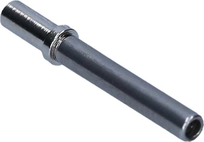 Set van 10 stekkercompatibele buscontacten, gedraaid vernikkeld 0,5 mm²