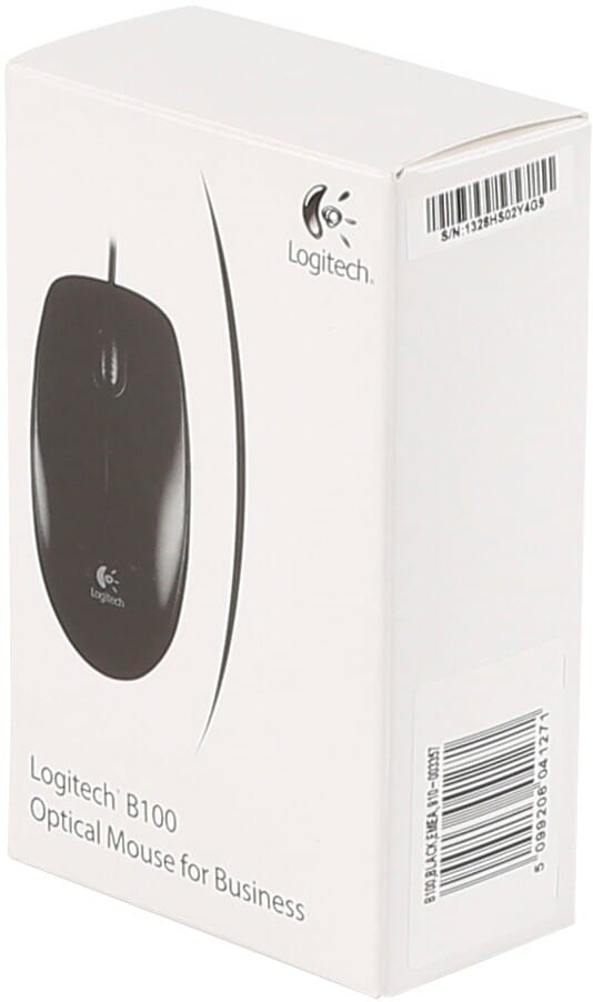 Logitech B100 Optical Muis - Zwart - Muis - Optisch - 3 knoppen - Zwart