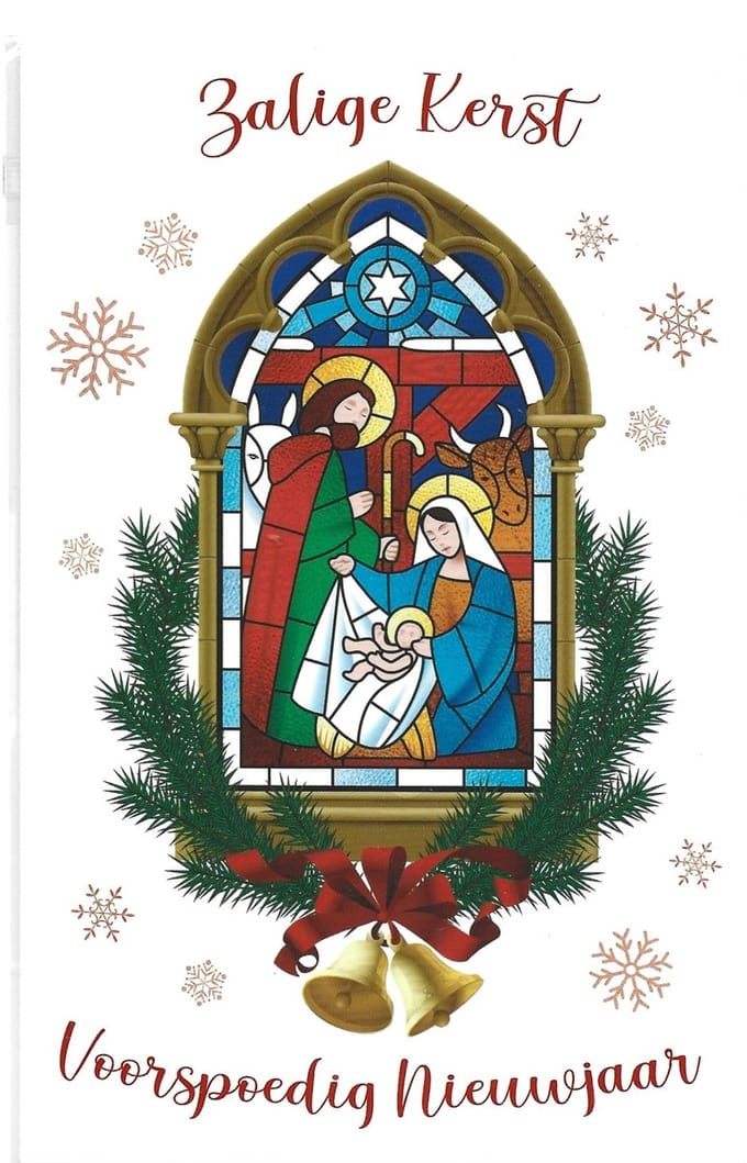 Kerstkaarten  Prettige Kerstdagen 10 stuks nr. 81