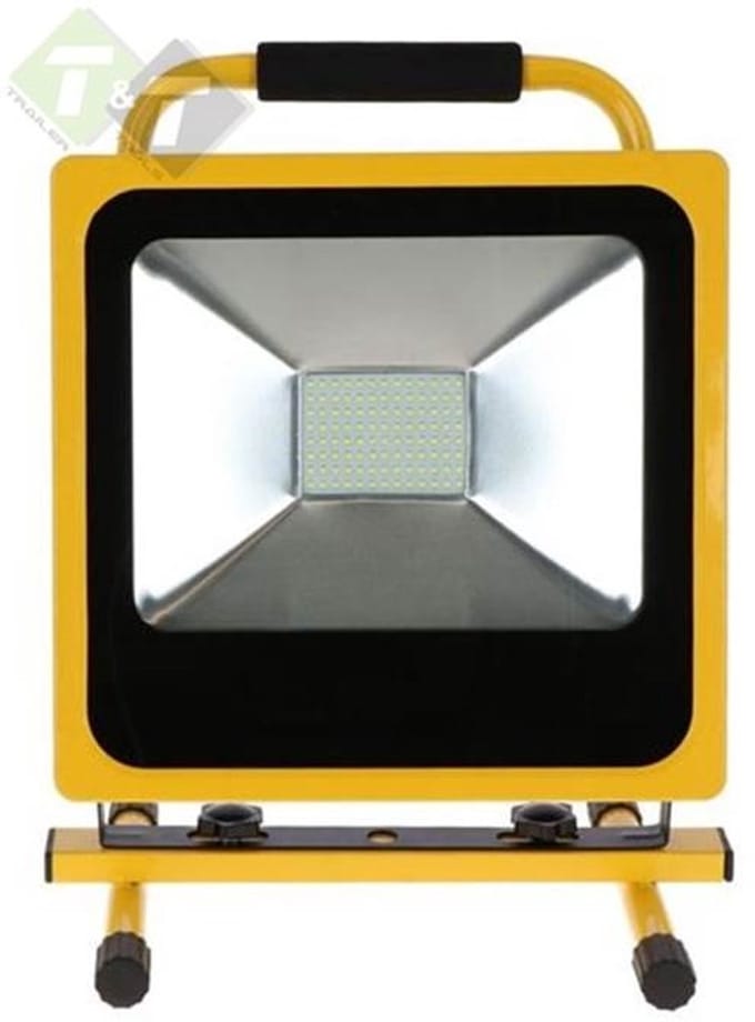 Hofftech Oplaadbare LED bouwlamp - 50 watt - 3500 lumen - waterdicht - met autolader