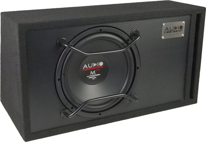 M-Serie EVO HIGH EFFICIENT Subwoofer 50 liter box Carbon design 650/500 Watt