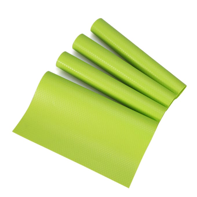 4-delige Set 29cm*45cm Koelkastmat Antifouling Schimmel Vochtabsorptiemat beige