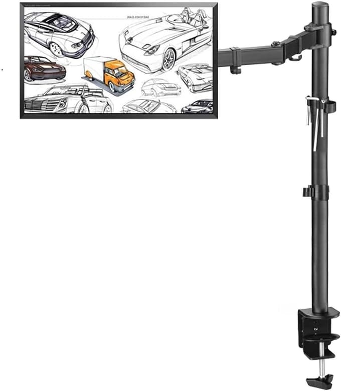 Monitor Arm - Bureauhouder - Comfortabel Werken - Sterke Constructie - 31.4 Inch Verstelbaar - Zwart