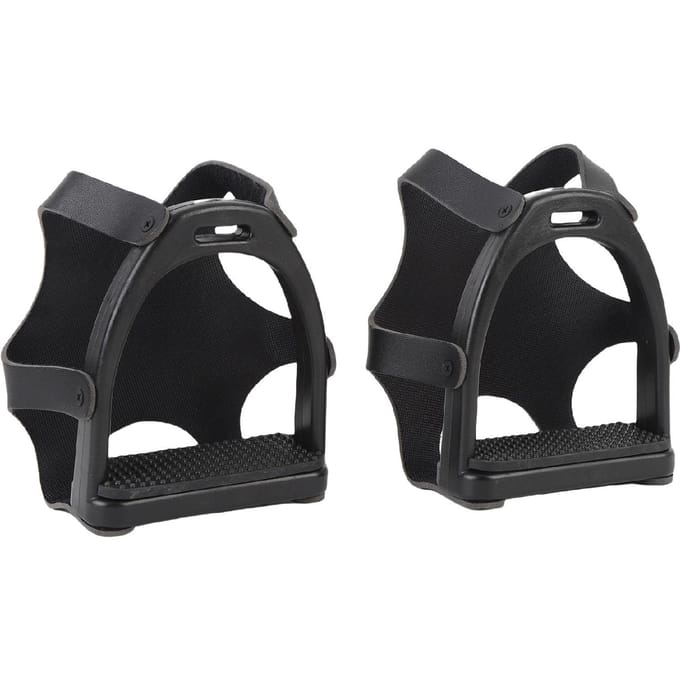 2 Stuks Paardrijbeugel Antislip Versterkte Structuur Ruitersportuitrusting Veiligheidsbeugel met black