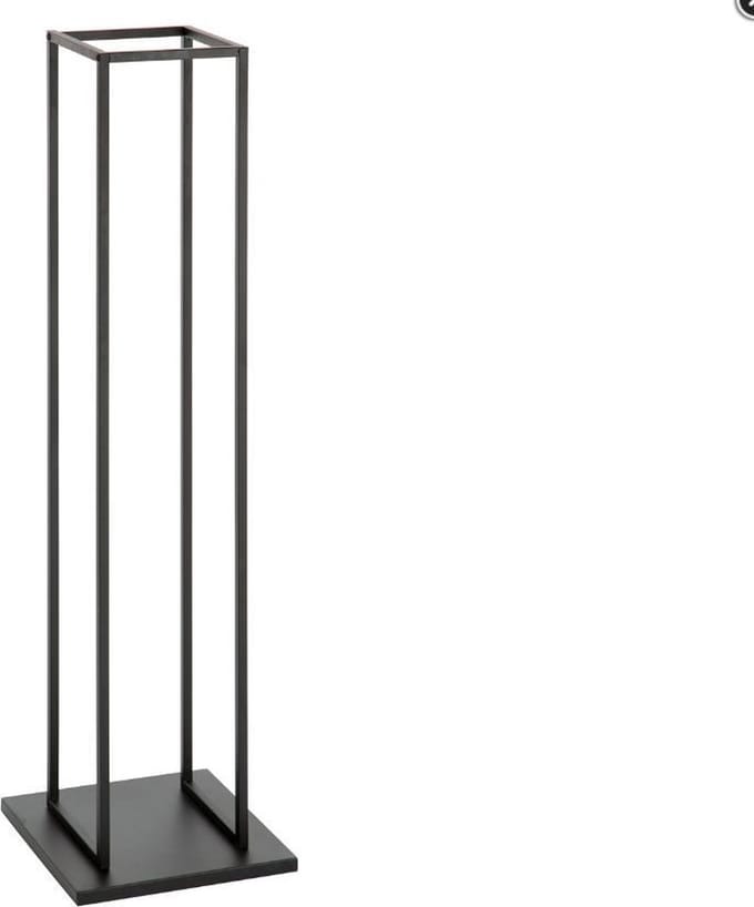 Houtopslag binnen modern zwart - 23 x 23 x 120 cm