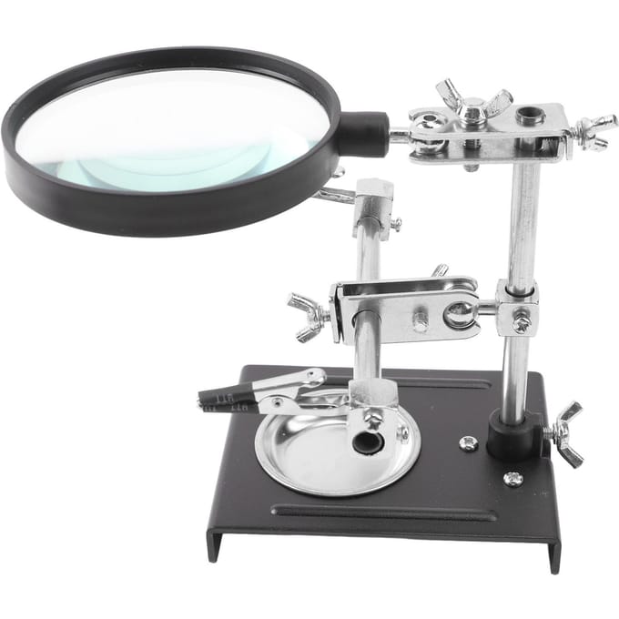 Vergrootglas Soldeerstation Desktop Lassen Reparatie met Hulpklemstandaard voor PCB Mobiel