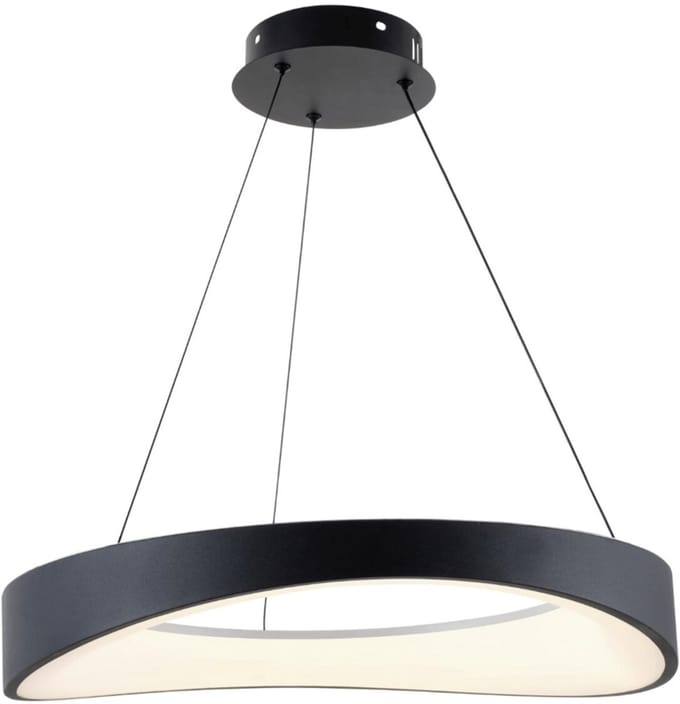 Kosilum - Belina - Hanglamp - Zwart - Metaal en acryl
