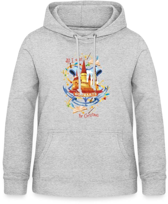 Harry Potter Hogwarts Voor Kerstmis Hoodie Dames