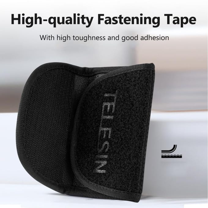 TELESIN actiecamera rugzak riembevestiging cliphouder compatibel met DJI OSMO Pocket GoPro Hero zwart