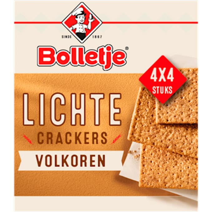 Lichte crackers volkoren