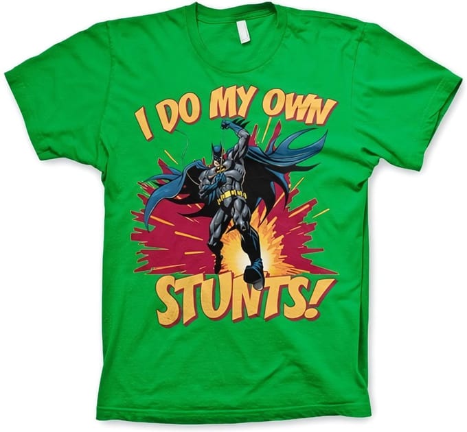 Batman I Do My Own Stunts T-shirt Groen