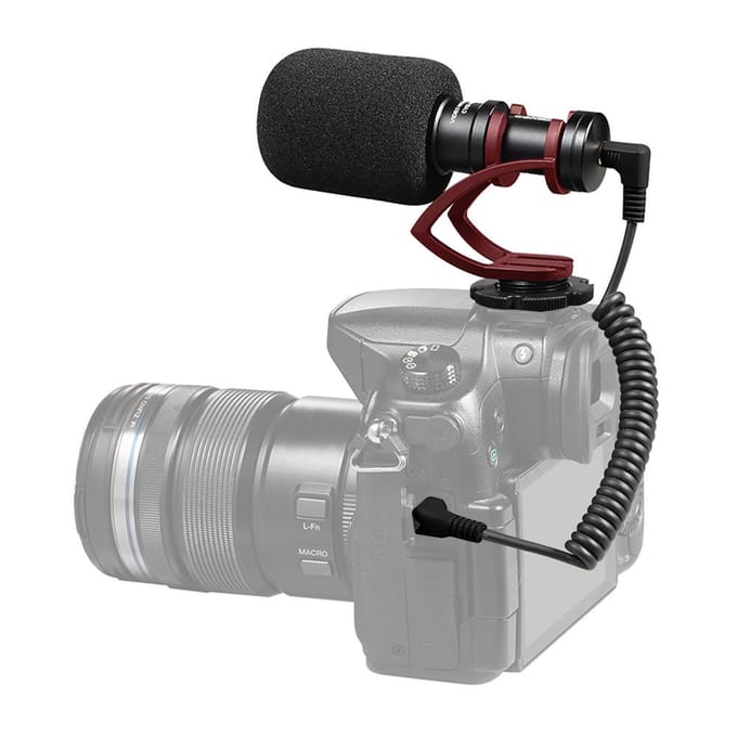 COMICA CVM-VM10II Op-Camera Nierkarakteristiek Videomicrofoon voor iPhone zwart