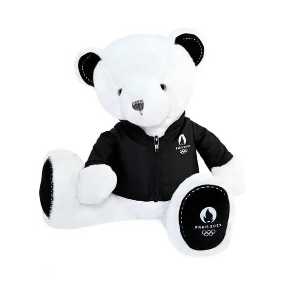 Teddybeer met jas parijs 2024 premium 37 cm