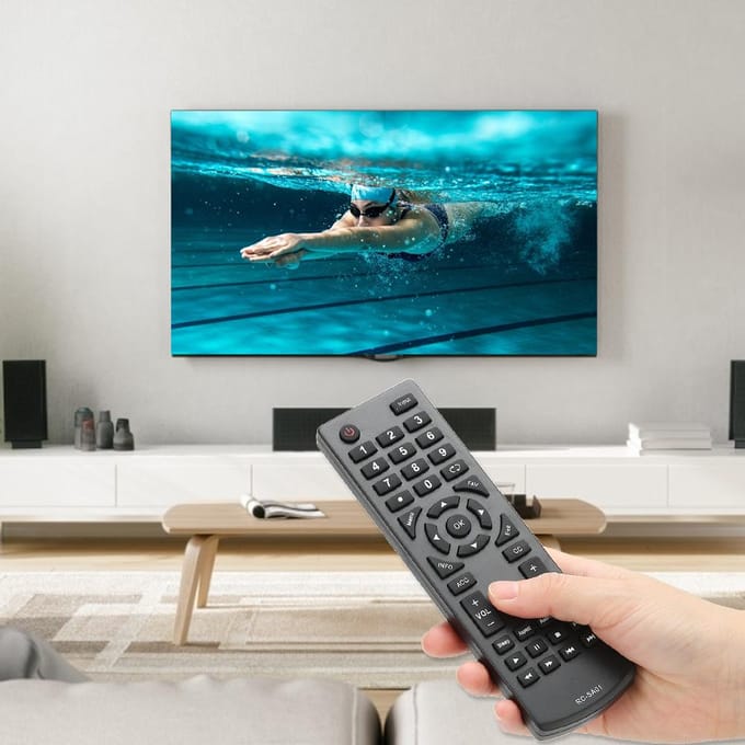 Télécommande Durable de Remplacement Télécommande Convient pour Téléviseur LED SEIKI RC-SA01 black