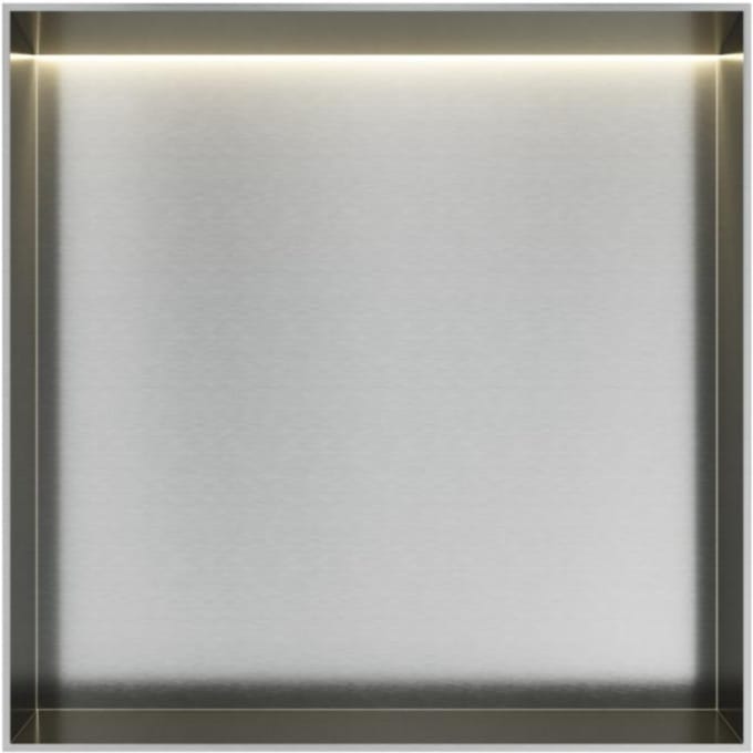 Hotbath &More Inbouwnis - 30 x 30 x 10 cm - Frameless - met LED-verlichting - RVS 316 - V01
