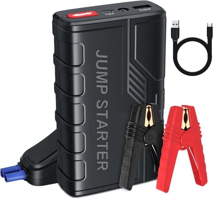 Draagbare Startbooster - 1500A - 12V Startapparaat - 3 LED Modes - Universeel - Zwart