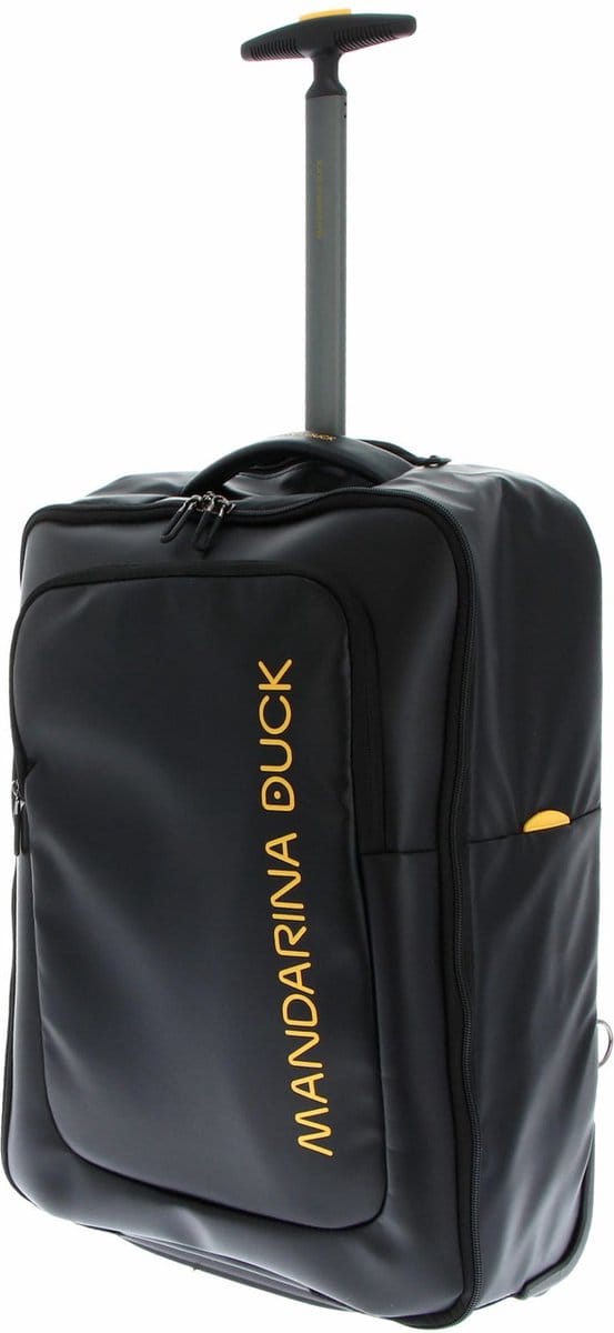 MANDARINA DUCK trolley rugzak Eco Coated Trolley Backpack 34L Black zwart 54cm