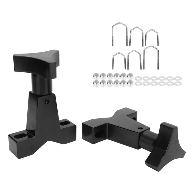 Krik Krikbuis Montage Legering Staal Zwart Montagesysteem voor 1 inch tot 2,5 inch Vierkante Ronde Buizen gray