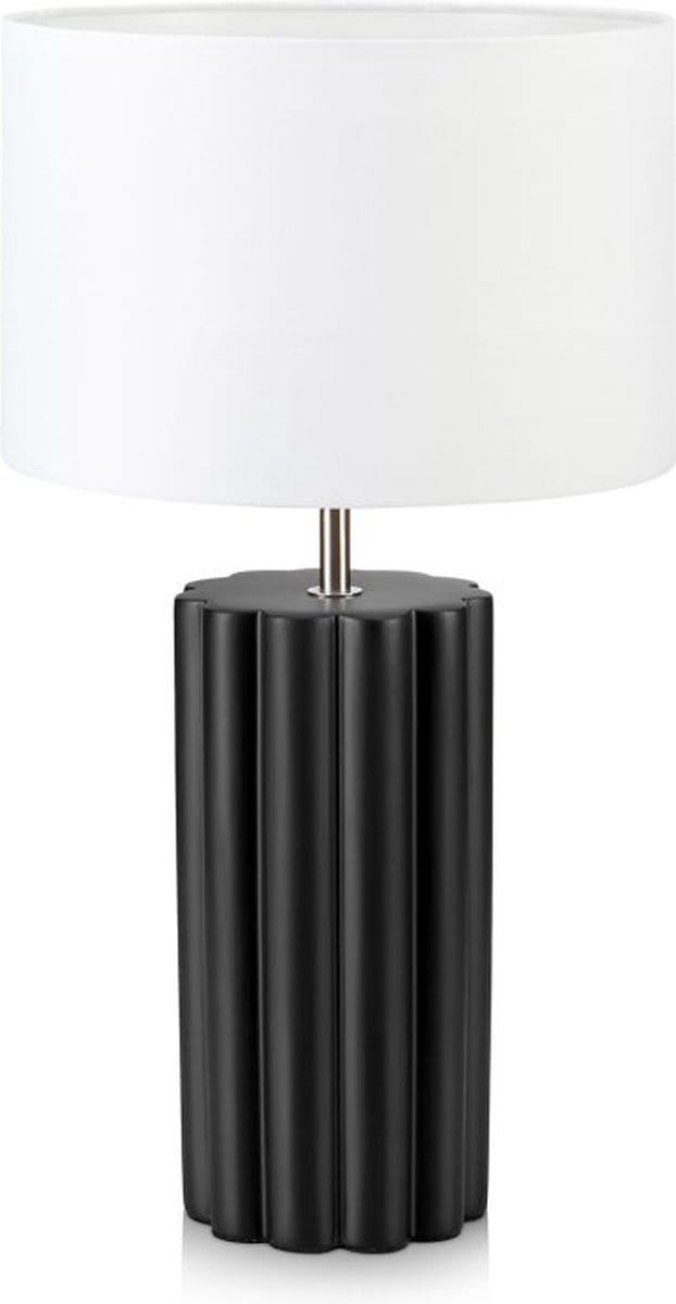 Markslöjd Column - Zwarte Tafellamp - Moderne lamp - Zwart/Wit - E14