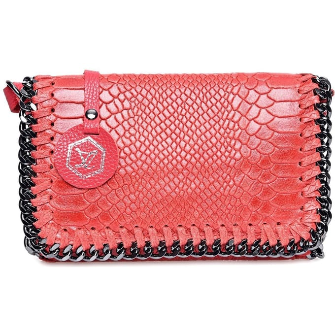 Luisa Vannini Rood Rundleer Tas