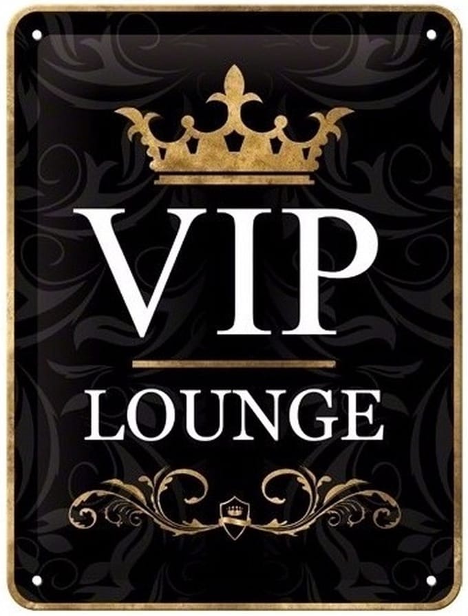 Muurdecoratie VIP Lounge 15 x 20 cm