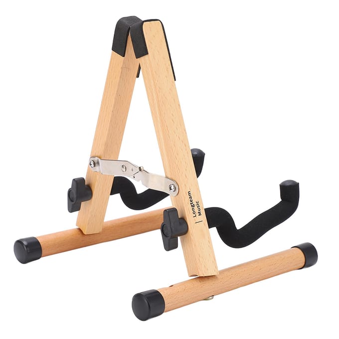 Support Violon en Bois Support d'Exposition en Bois Pliable Démontable pour Ukulélé Mini Guitare Mandoline beige