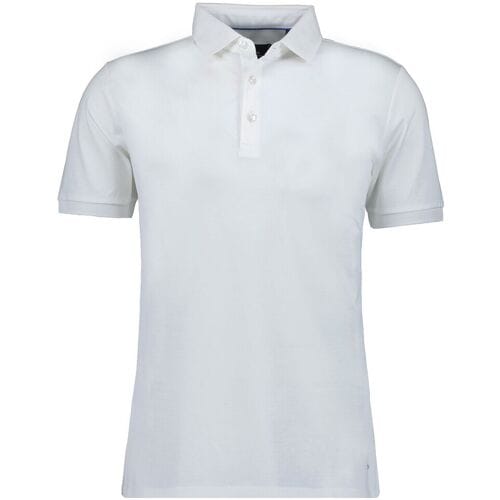 Ragman Polo Luxury Uni Color Mercerized Cotton Wit / male