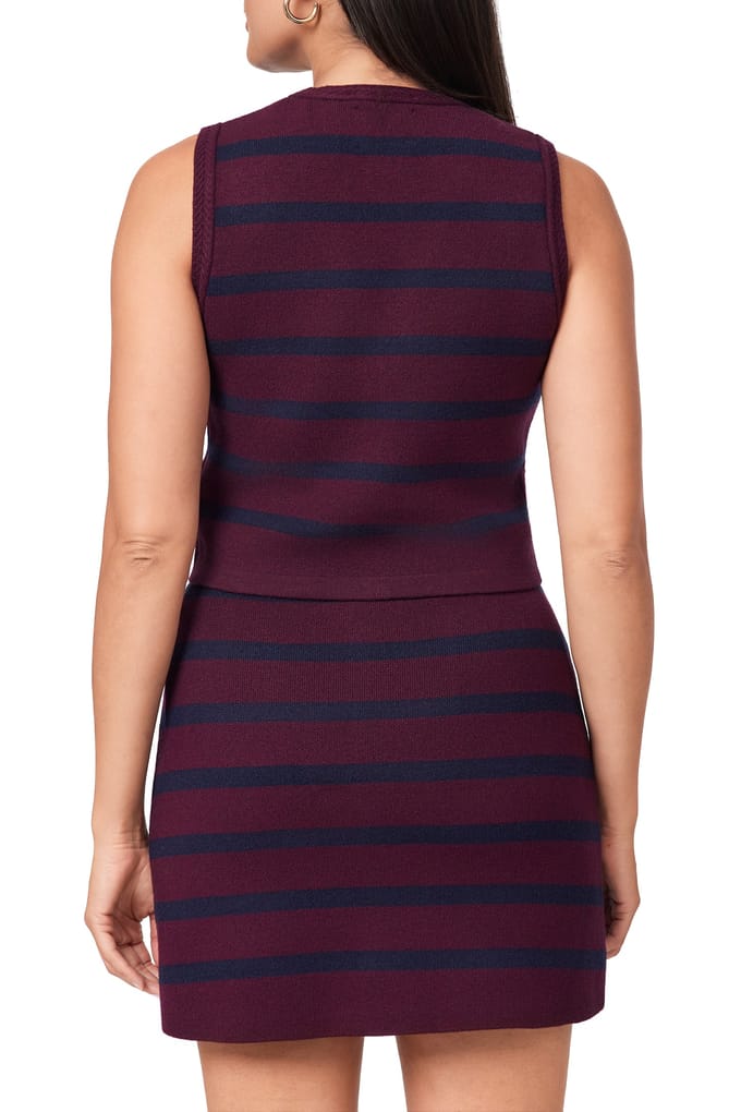 Scotch & Soda Sweater Winetasting/ Sky Captain Stripe Größe: S | Cardigans Outlet | Damen | Rot