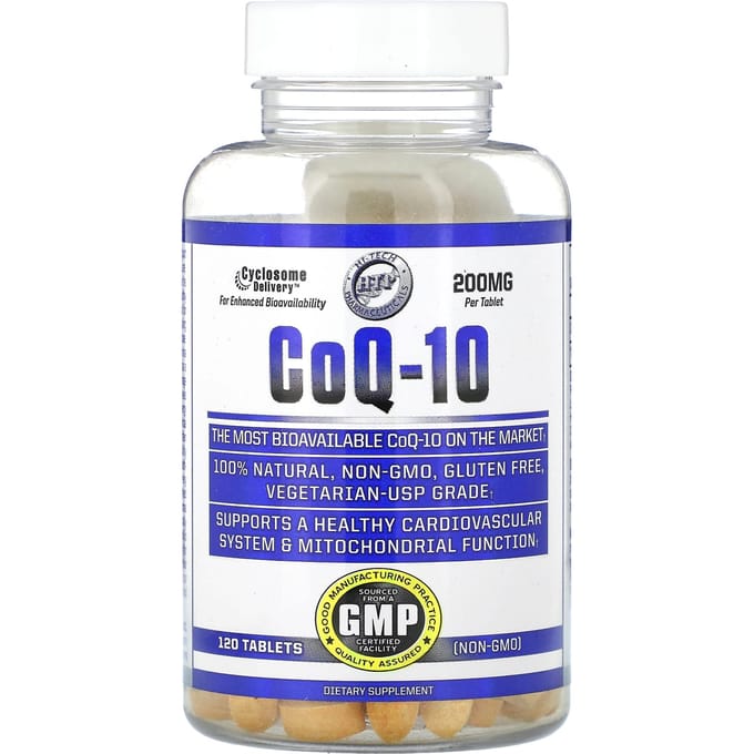 Hi Tech Pharmaceuticals, CoQ-10, 200mg, 120 tabletten