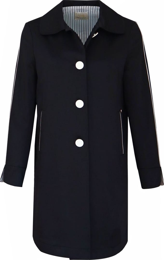 Verysimple - zwarte trenchcoat - maat 36 (IT42)
