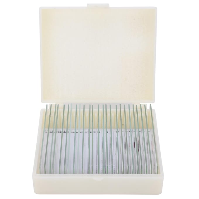 DW‑25 25 stuks dierlijke preparaten microscooppreparaten specimens voor wetenschappelijk onderwijs white