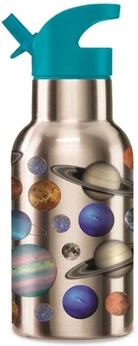 Crocodile Creek | Roestvrijstaal Drinkfles, 400ml, 400ml - Zonnestelsel