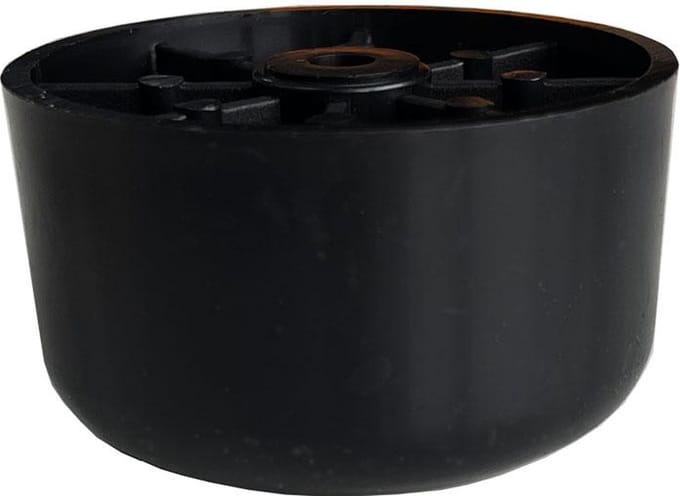 FLE - Meubelpoot zwart rond Ø 5 cm en hoogte 2,8 cm van kunststof