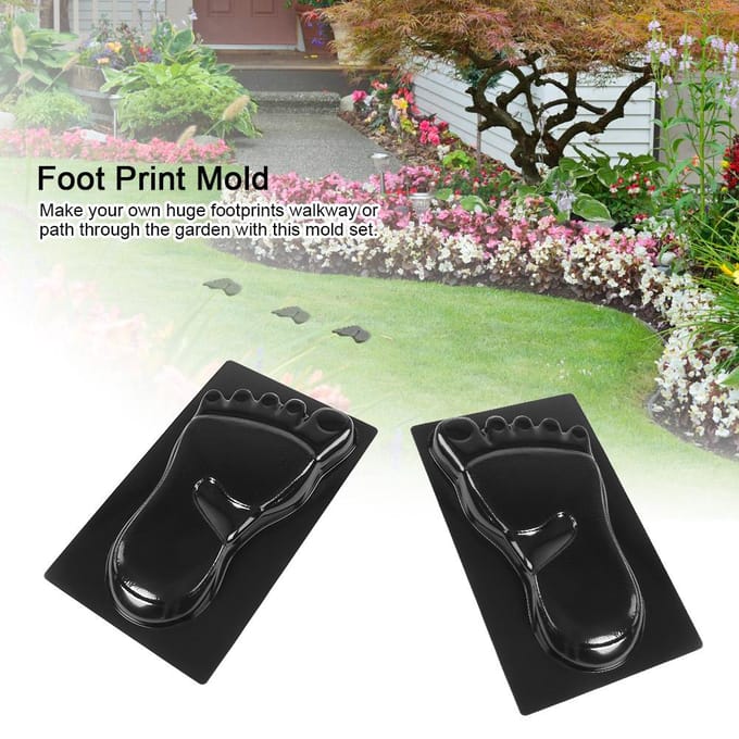Moule d'empreinte de pied Béton Pierre Pavé Fabricant Moule Chemin de Jardin