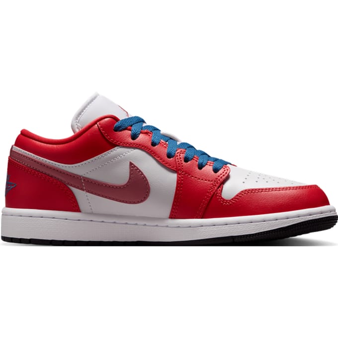 Jordan AJ1 Low Sneakers Dames - Rood - Maat 38.5 - Mesh/Synthetisch
